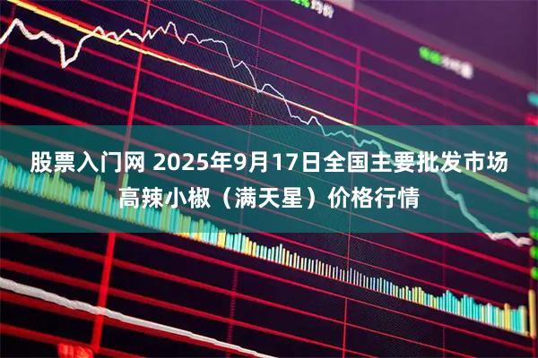 股票入门网 2025年9月17日全国主要批发市场高辣小椒（满天星）价格行情