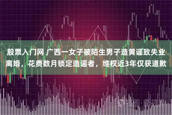 股票入门网 广西一女子被陌生男子造黄谣致失业离婚，花费数月锁定造谣者，维权近3年仅获道歉