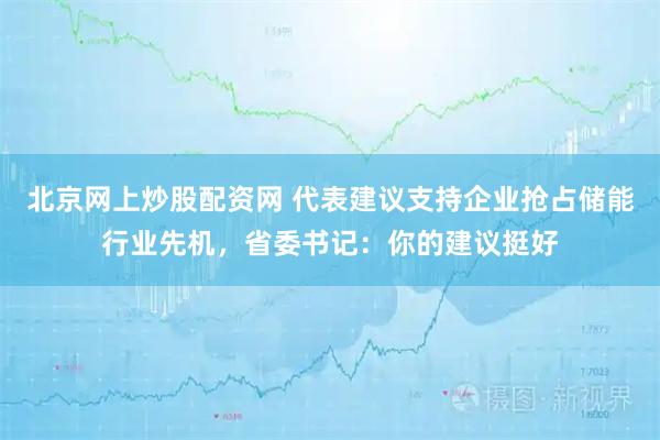 北京网上炒股配资网 代表建议支持企业抢占储能行业先机，省委书记：你的建议挺好
