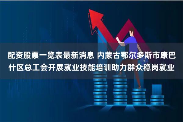 配资股票一览表最新消息 内蒙古鄂尔多斯市康巴什区总工会开展就业技能培训助力群众稳岗就业